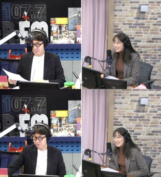 주시은 아나운서. /사진=SBS 보이는라디오 방송화면 캡처