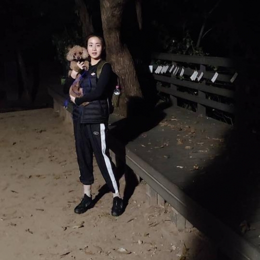 강소라, 츄리닝 입고 '아차산 야간산행'