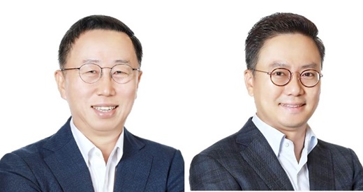 이건준 BGF리테일 대표이사 내정자(왼쪽)와 홍정국 BGF 대표이사. /사진= BGF리테일 제공