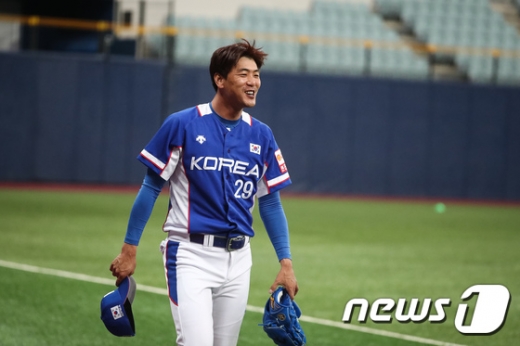 2019 WBSC 프리미어12 대회 대표팀으로 선발된 SK 와이번스 투수 김광현. /사진=뉴스1