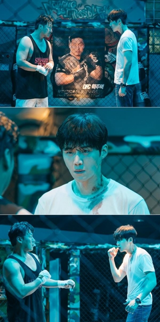 ‘유령을 잡아라’ 김선호, 오대환과 살벌한 대치 '긴장감 UP'