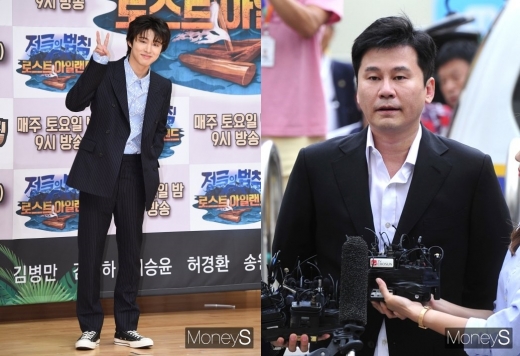비아이(왼쪽) 양현석 전 YG엔터테인먼트 대표. /사진=장동규 기자  