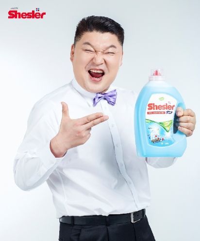강호동 쉬슬러 액체세제. /사진=아토세이프 제공   