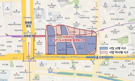 종로구 청진동 일대 위치도. /사진=서울시