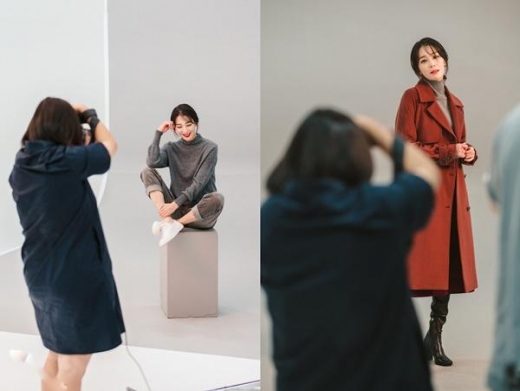 라우렐, '분위기 여신' 한고은의 겨울 화보 스케치 컷 공개
