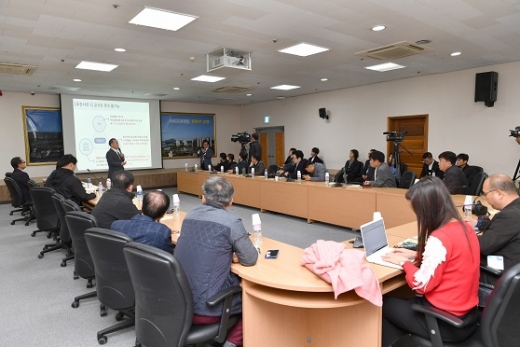 '양평공사' 조직변경계획 발표 브리핑. / 사진제공=영평군
