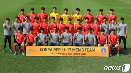 한국 U-17 축구 대표팀. /사진=뉴스1 DB