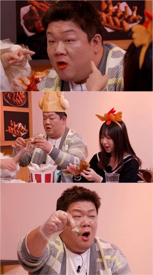 '마리텔V2' 유민상VS쯔양, '치킨 먹방' 승자는 누구?