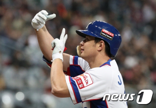 한국 야구 국가대표팀 타자 김재환. /사진=뉴스1