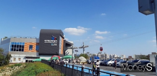 최근 안전사고가 발생한 목포해상케이블카 북항 스테이션 전경 /사진=홍기철기자