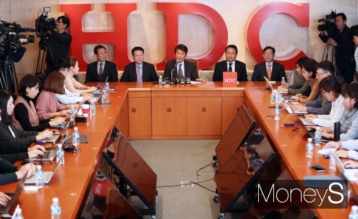 [머니S포토] 정몽규 HDC회장, 