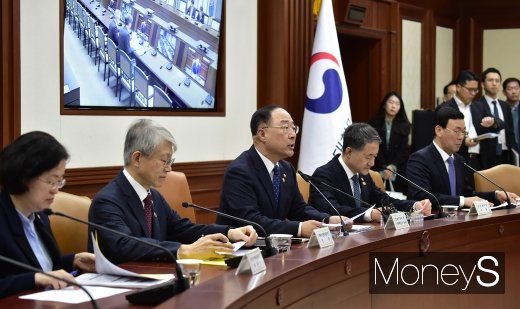 [머니S포토] 경제활력대책회의 주재하는 홍남기 부총리