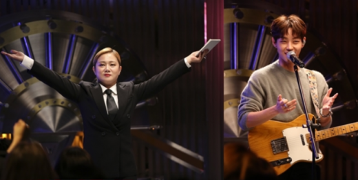 개그우먼 박나래(왼쪽)와 가수 김우성. /사진=KBS 제공