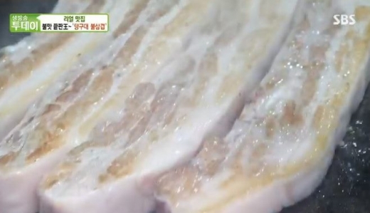 '당구대통철판삼겹살' 당구대불삼겹. /사진=SBS 생방송투데이 '리얼 맛집' 방송 캡처