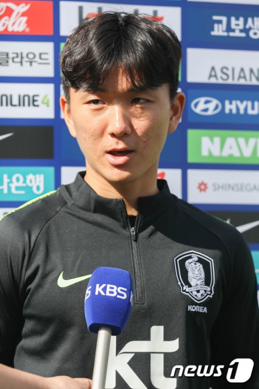 대한민국 축구 대표팀의 미드필더 황인범. /사진=뉴스1