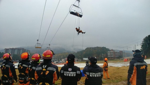 경기도북부소방재난본부, '겨울철 스키장 리프트 사고' 대응체계 가동