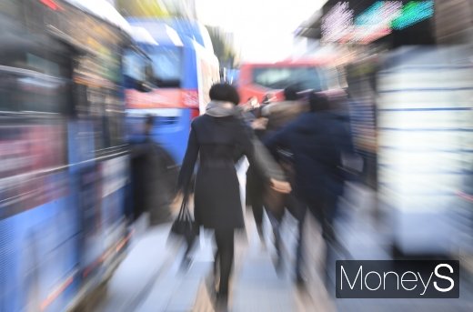 광화문 출근길. /사진=장동규 기자  