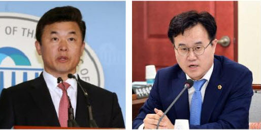 재선의 자유한국당 윤영석 의원(왼쪽), 김성훈 전 경남도의원(오른쪽). /사진제공=뉴스1 DB, 김성훈