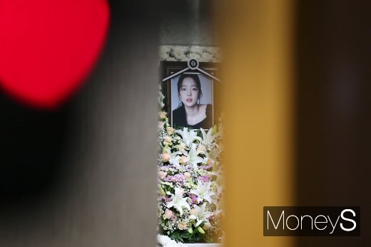 [머니S포토] 연예계 구하라 추모행렬 동참
