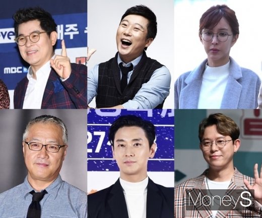 김용만, 이수근, 슈, 토니안, 주지훈, 이경영.(위쪽부터 시계방향). /사진=머니S DB