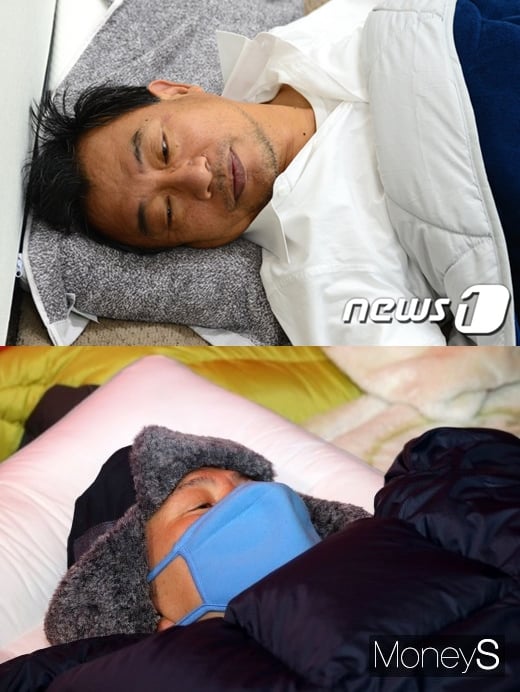 이정현 무소속 의원 단식 당시(위) 황교안 자유한국당 대표. /사진=뉴스1, 임한별 기자  