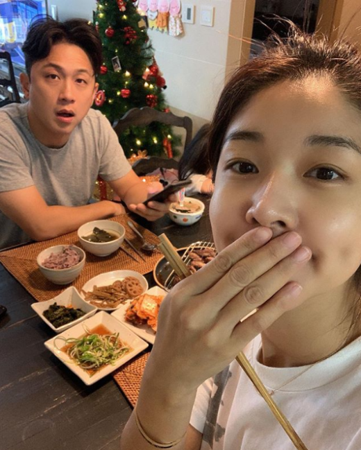 배우 김빈우(오른쪽)와 남편 전용진. /사진=김빈우 인스타그램 캡처