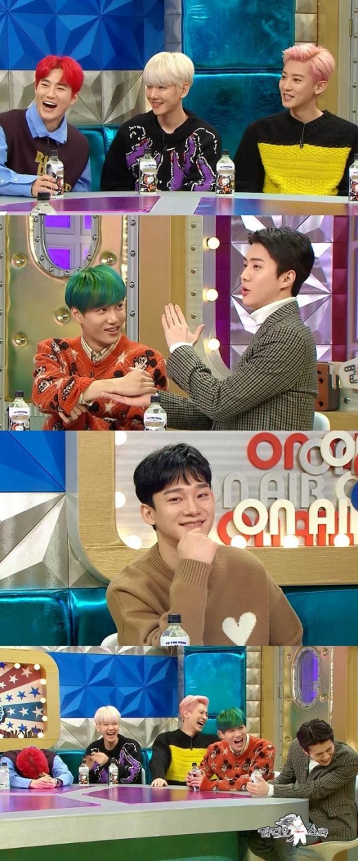 엑소 완전체 예능 첫 출격, '라스'서 뜻밖의 꼰대 배틀 “저희 때는..”