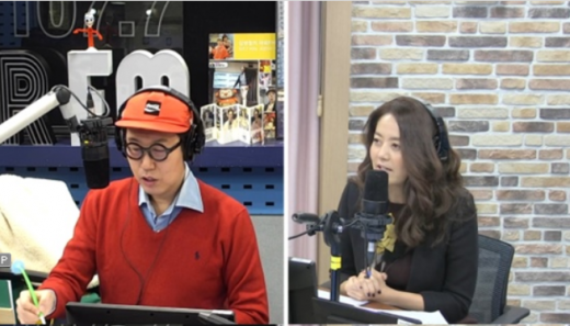 여행작가 손미나(오른쪽). /사진=SBS라디오 '김영철의 파워FM' 보이는라디오 캡처