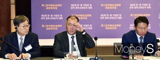 [머니S포토] 삼전·현대차·SK 총수 한자리에