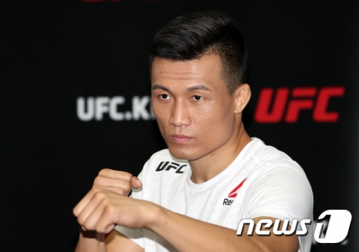 UFC 페더급 7위 정찬성. /사진=뉴스1