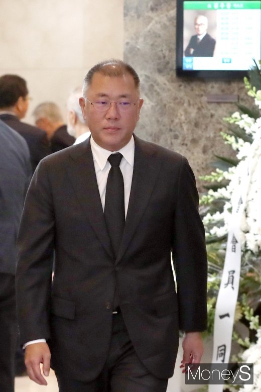 [머니S포토] 빈소 찾은 정의선 현대차 수석 부회장