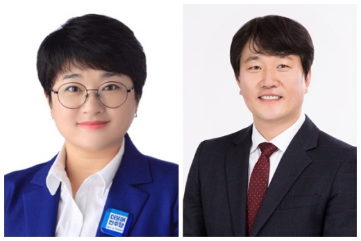 자유한국당 한종우 의원(우측), 더불어민주당 김계순의원. / 사진제공=김포시의회)