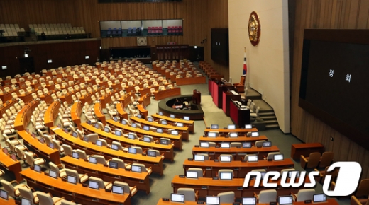한국당, 4+1 예산안 상정 강력 반발(속보)
