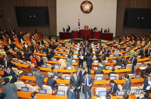 지난 10일 본회의 직후. /사진=뉴시스  