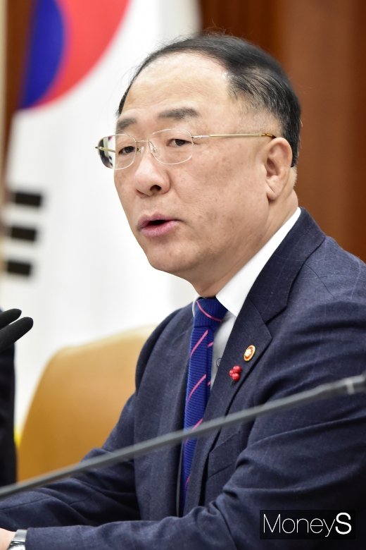 [머니S포토] 경제활력대책회의 주재하는 홍남기 부총리