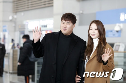 류현진은 지난 2018년 배지현 전 MBC스포츠플러스 아나운서와 결혼하며 가정을 꾸렸다. /사진=뉴스1