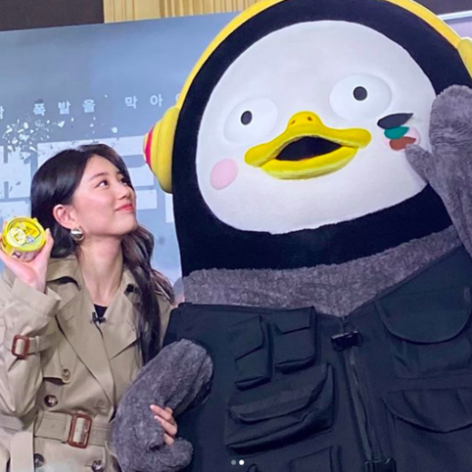 펭수 수지 만남. /사진=수지 인스타그램 캡처  