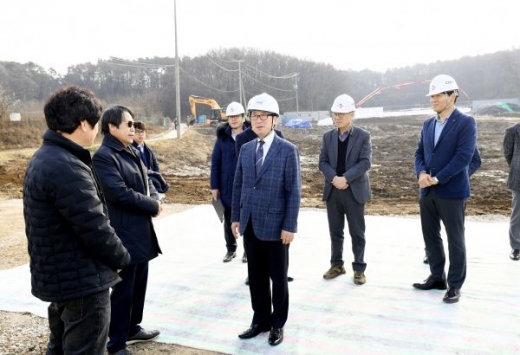 최종환 파주시장, ‘통일동산 CJ ENM 콘텐츠월드’ 현장방문. / 사진제공=파주시