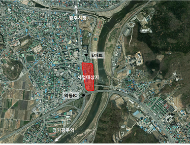 광주시, 경안2지구 도시개발사업 개발계획수립 고시 위치도(항공사진). / 사진제공=광주시