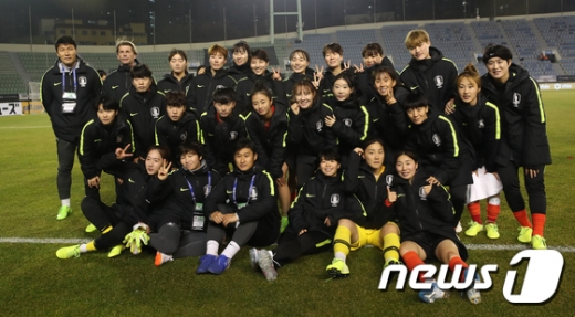 한국 일본 여자축구. /사진=뉴스1  