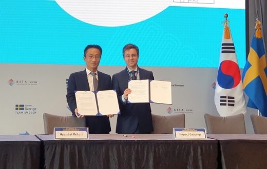 현대차-임팩트 코팅스 MOU 체결. /사진=현대자동차
