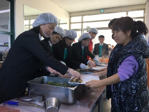 파주시 비무장지대 대성동마을에 사랑의 밥차가 떴다