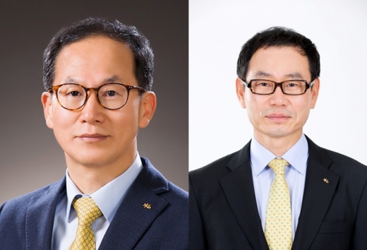 (왼쪽부터) 양종희 KB손보 사장, 허정수 KB생명 사장./사진=KB금융