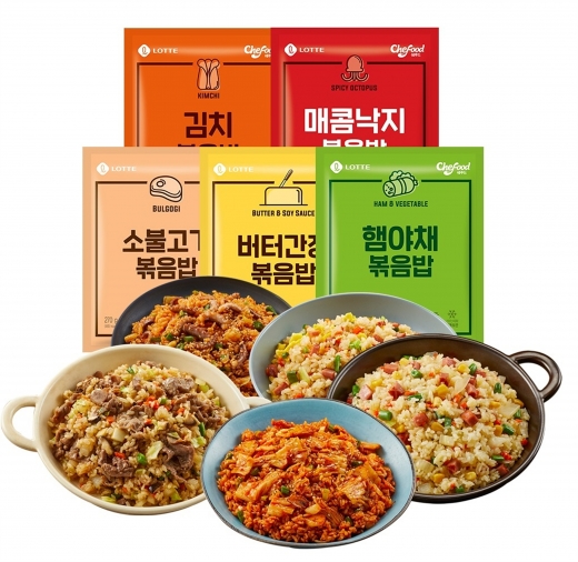 롯데푸드, 냉동 볶음밥 5종 출시… '쑥쑥' 크는 온라인 냉동밥 시장 공략