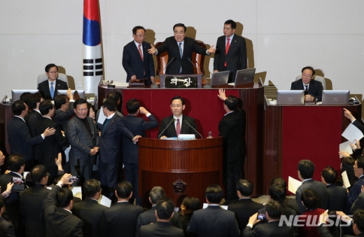 23일 국회 본회의장 모습. /사진=뉴시스   