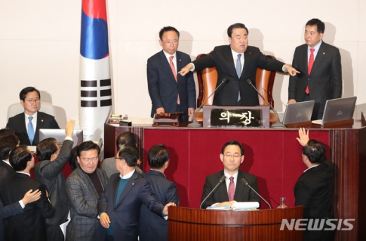 23일 국회 본회의장 모습. /사진=뉴시스  