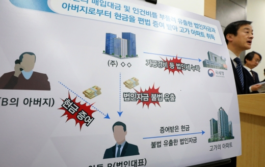 노정석 국세청 자산과세국장이 지난 23일 오전 정부세종청사에서 고가주택 취득자 등 257명에 대한 자금출처 세무조사에 착수했다고 밝히는 모습. /사진=뉴시스 강종민 기자