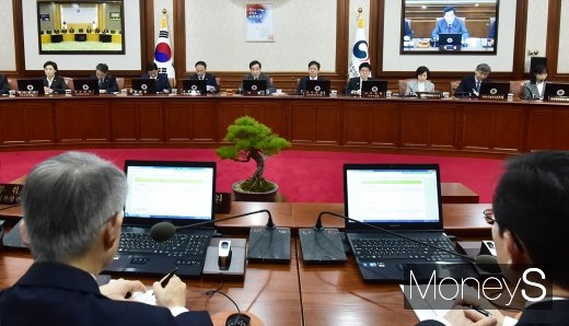 [머니S포토] 512조 예산안 처리 국무회의
