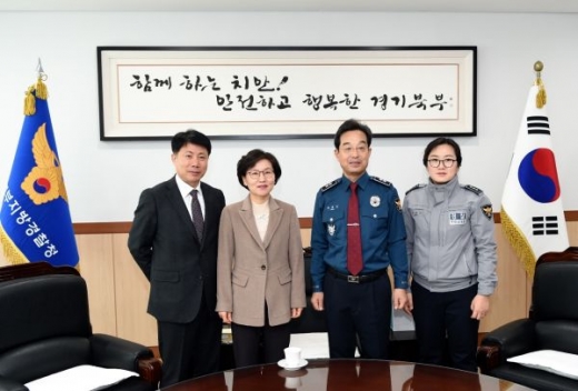 이화순 부지사, 연말연시 맞아 경기북부지방경찰청 의무경찰 위문. / 사진제공=경기북부청