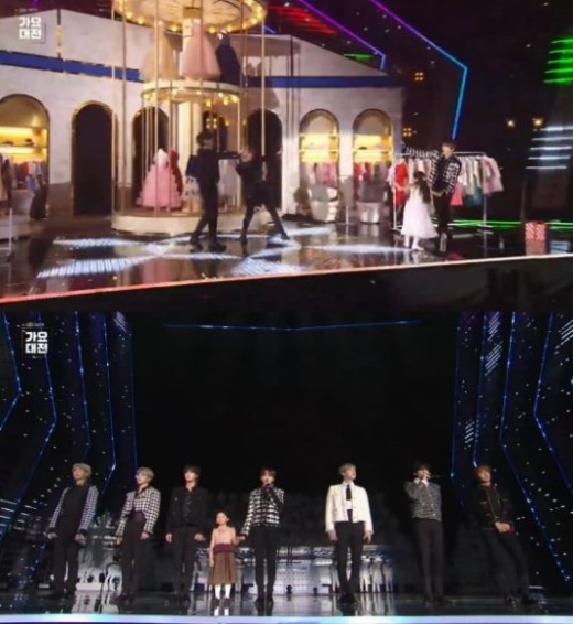 그룹 방탄소년단. /사진=2019 SBS 가요대전 방송 캡처
